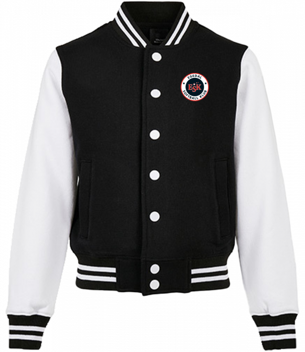 Sportyfied - Sweat College Jacket Kids - Czarny & biały