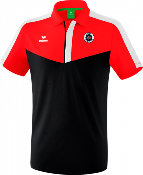 Erima - Squad Polo-Shirt - Rood & zwart